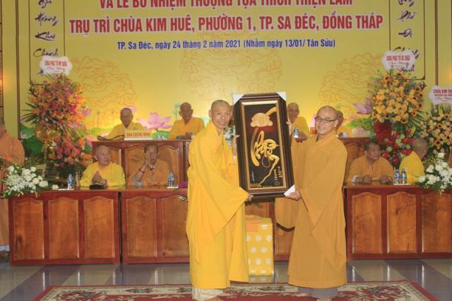 Đồng Tháp: Lễ Công Bố Và Trao Quyết Định Bổ Nhiệm Trụ Trì Chùa Kim Huê