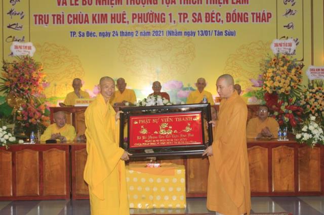 Đồng Tháp: Lễ Công Bố Và Trao Quyết Định Bổ Nhiệm Trụ Trì Chùa Kim Huê