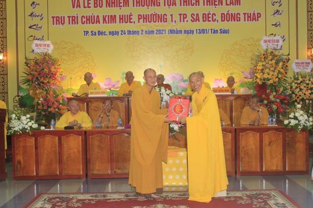 Đồng Tháp: Lễ Công Bố Và Trao Quyết Định Bổ Nhiệm Trụ Trì Chùa Kim Huê