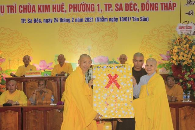 Đồng Tháp: Lễ Công Bố Và Trao Quyết Định Bổ Nhiệm Trụ Trì Chùa Kim Huê