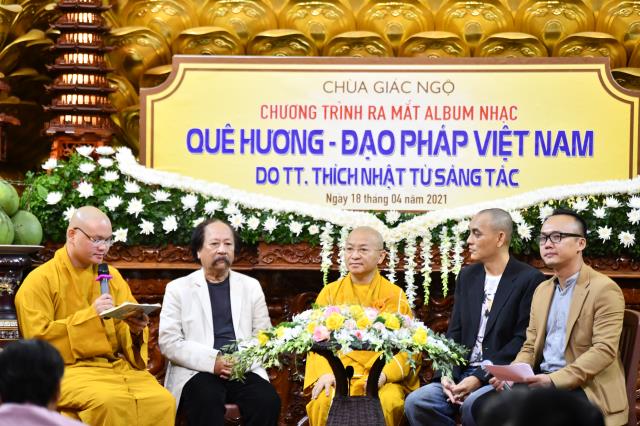 TP.HCM: Lễ ra mắt album nhạc “Quê hương - Đạo pháp Việt Nam” tại chùa Giác Ngộ