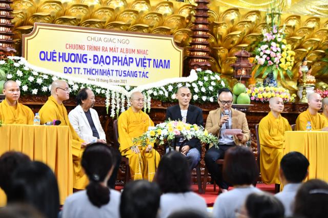TP.HCM: Lễ ra mắt album nhạc “Quê hương - Đạo pháp Việt Nam” tại chùa Giác Ngộ