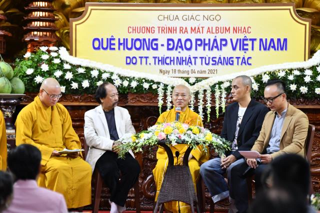 TP.HCM: Lễ ra mắt album nhạc “Quê hương - Đạo pháp Việt Nam” tại chùa Giác Ngộ