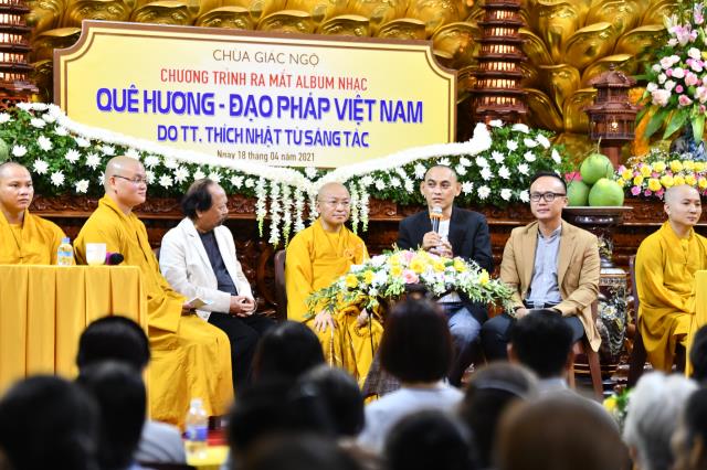 TP.HCM: Lễ ra mắt album nhạc “Quê hương - Đạo pháp Việt Nam” tại chùa Giác Ngộ
