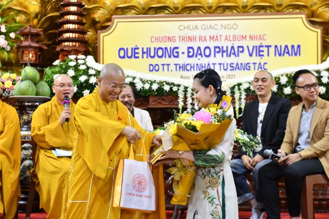 TP.HCM: Lễ ra mắt album nhạc “Quê hương - Đạo pháp Việt Nam” tại chùa Giác Ngộ