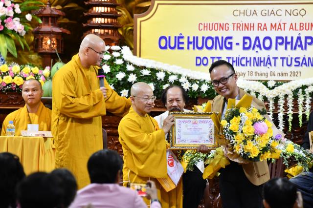 TP.HCM: Lễ ra mắt album nhạc “Quê hương - Đạo pháp Việt Nam” tại chùa Giác Ngộ