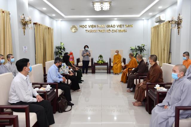 Phái đoàn ứng cử viên đại biểu Quốc hội khóa XV TP.HCM thăm Học viện