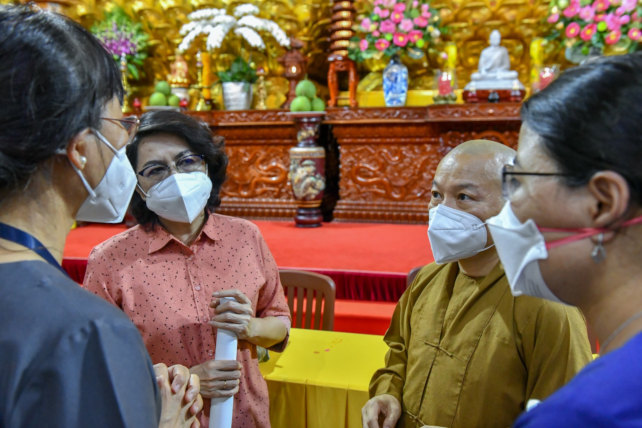 Lễ xuất quân đợt 3 của các tình nguyện viên Phật giáo