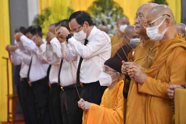 TP.HCM: Chư Tôn đức lãnh đạo Phật giáo 32 tỉnh thành khu vực phía Nam tham dự lễ truy điệu đức Đệ tam Pháp chủ GHPGVN - Đại lão Hòa thượng Thích Phổ Tuệ