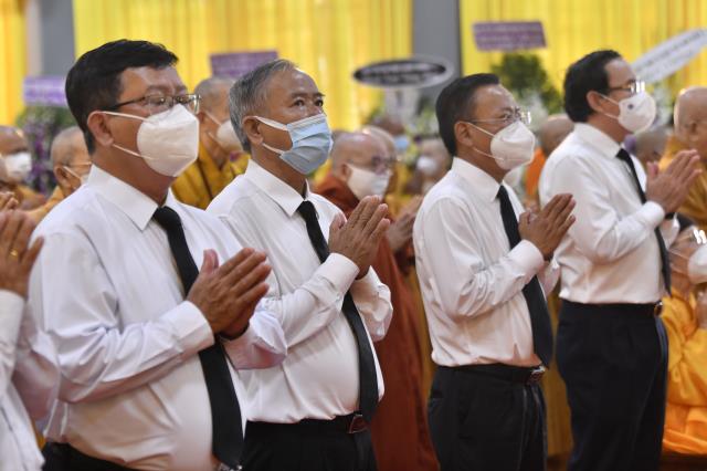 TP.HCM: Chư Tôn đức lãnh đạo Phật giáo 32 tỉnh thành khu vực phía Nam tham dự lễ truy điệu đức Đệ tam Pháp chủ GHPGVN - Đại lão Hòa thượng Thích Phổ Tuệ