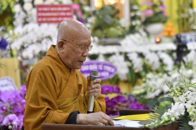 TP.HCM: Chư Tôn đức lãnh đạo Phật giáo 32 tỉnh thành khu vực phía Nam tham dự lễ truy điệu đức Đệ tam Pháp chủ GHPGVN - Đại lão Hòa thượng Thích Phổ Tuệ