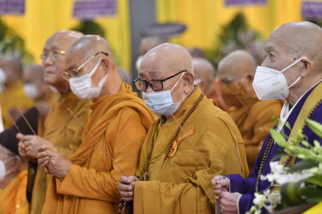 TP.HCM: Chư Tôn đức lãnh đạo Phật giáo 32 tỉnh thành khu vực phía Nam tham dự lễ truy điệu đức Đệ tam Pháp chủ GHPGVN - Đại lão Hòa thượng Thích Phổ Tuệ