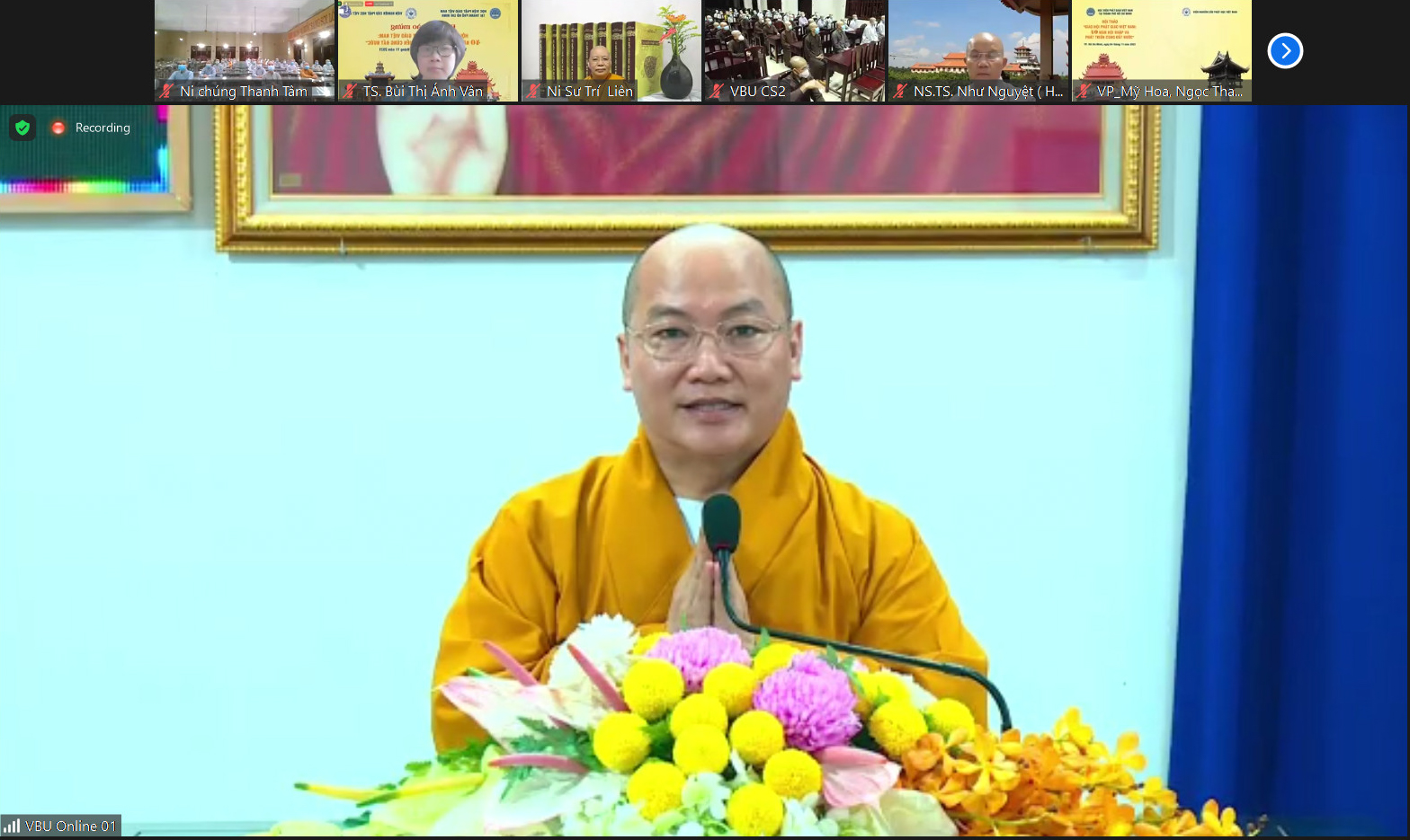 Lễ Bế mạc Hội thảo online “Giáo hội Phật giáo Việt Nam: 40 năm hội nhập và phát triển cùng đất nước”