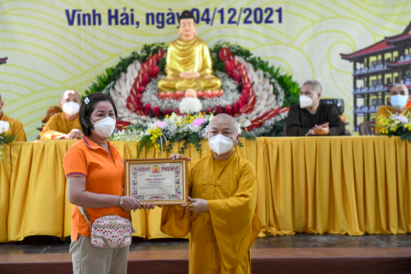 Tri ân những đóng góp để chùa Quan Âm Đông Hải hoàn tất xây dựng giai đoạn I