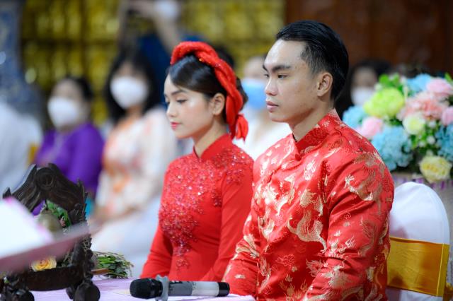 Chùa Giác Ngộ: Lễ Hằng thuận của chú rể Hoàng Long và cô dâu Ngọc Linh