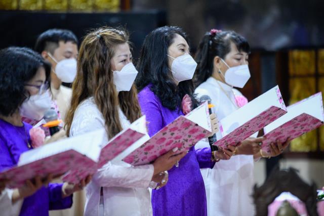 Chùa Giác Ngộ: Lễ Hằng thuận của chú rể Hoàng Long và cô dâu Ngọc Linh