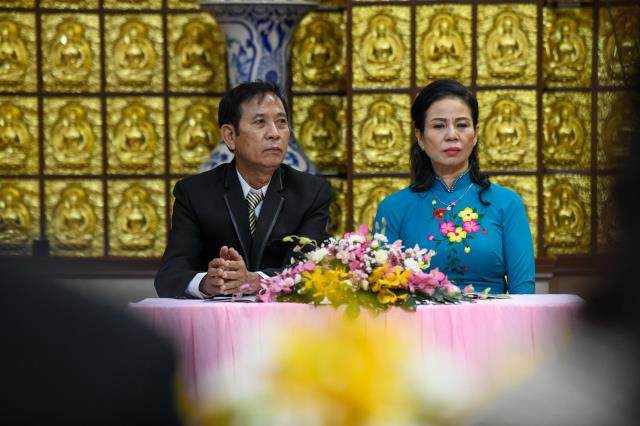 Rộn ràng đám cưới đầu năm 2022 tại chùa Giác Ngộ