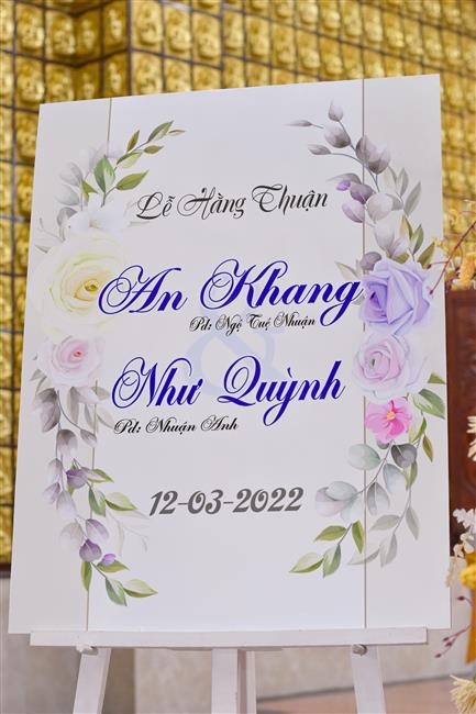 Lễ Hằng thuận của Phật tử chú rể Ngộ Tuệ Nhuận và cô dâu Nhuận Anh