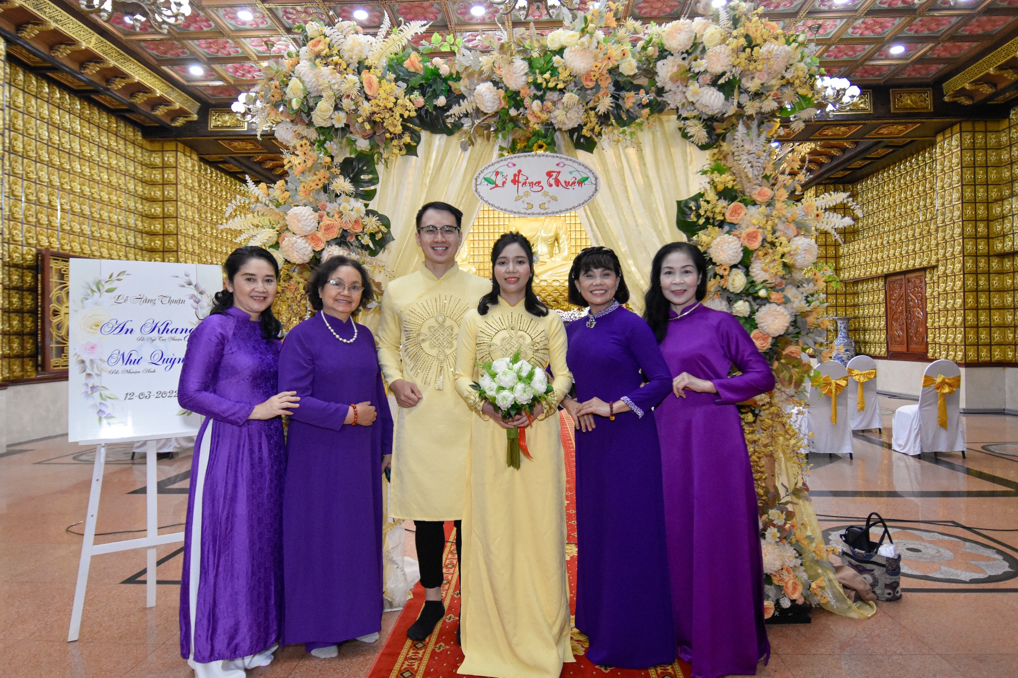 Lễ Hằng thuận của Phật tử chú rể Ngộ Tuệ Nhuận và cô dâu Nhuận Anh