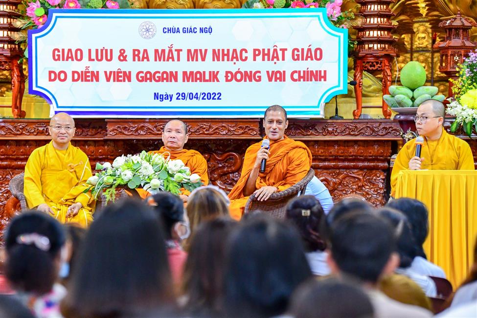Giao lưu và ra mắt MV ca nhạc Phật giáo do diễn viên Gagan Malik thủ vai chính