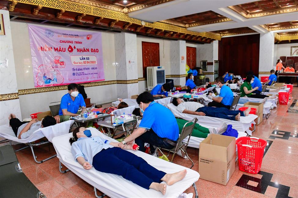 Chùa Giác Ngộ: 723 Phật tử tham gia “sẻ giọt máu đào, trao đời hy vọng” (HM53)