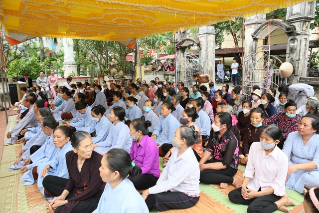 Thái Bình: Trang nghiêm, ấm áp Đại lễ Phật đản đầu tiên tại Chùa Thượng Ngạn