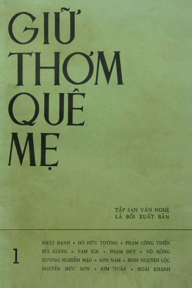 Báo chí Miền Nam trước 1975: “Giữ Thơm Quê Mẹ” của Nhất Hạnh