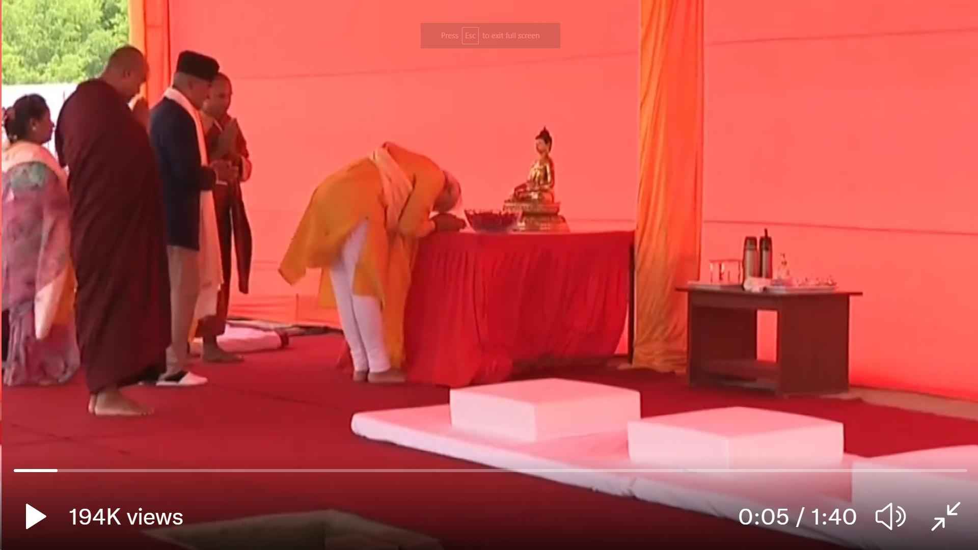Thông Điệp Purnima của Thủ Tướng Narendra Modi Ấn Độ và sự liên kết Phật Giáo với Thủ Tướng Nepal Sher Bahadur Deuba năm 2022