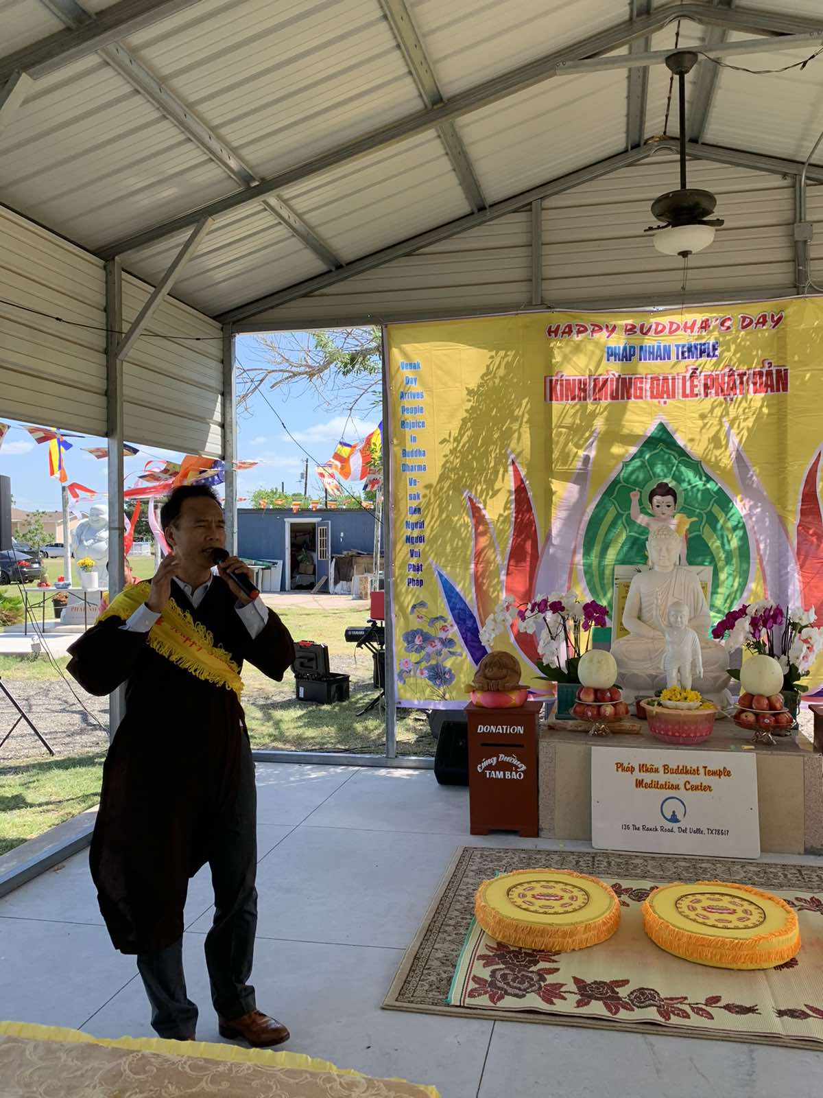 Diễn Văn Khai Mạc Ở Chùa Pháp Nhãn Nhân Ngày Đón Mừng Đại Lễ Vesak PL 2566 DL 2022