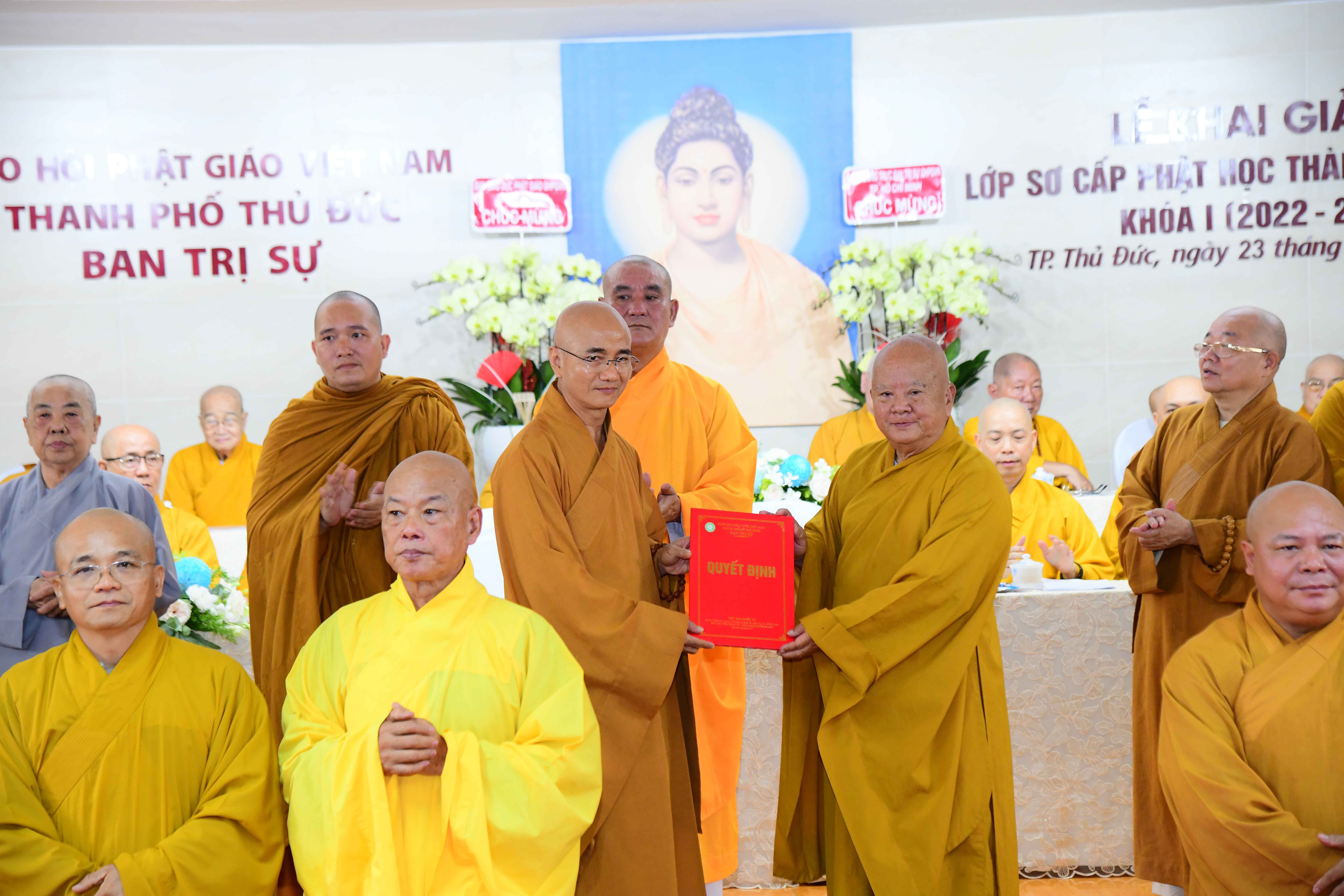 TP. Thủ Đức: Khai giảng lớp sơ cấp Phật học