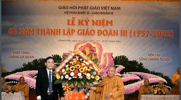 Khánh Hòa: Giáo đoàn III hệ phái Khất sĩ tổ chức kỷ niệm 65 năm thành lập