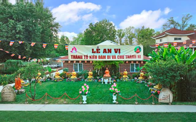 Chùa An Lạc, Indiana, Hoa Kỳ long trọng tổ chức Đại lễ An vị Thánh Tổ Kiều Đàm Di và chư Thánh Ni vào lúc 18h ngày 09/9/2023