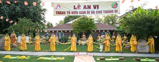 Chùa An Lạc, Indiana, Hoa Kỳ long trọng tổ chức Đại lễ An vị Thánh Tổ Kiều Đàm Di và chư Thánh Ni vào lúc 18h ngày 09/9/2023