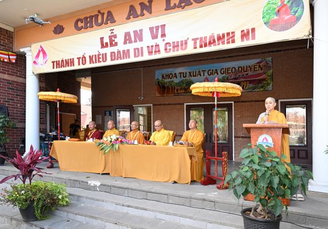 Chùa An Lạc, Indiana, Hoa Kỳ long trọng tổ chức Đại lễ An vị Thánh Tổ Kiều Đàm Di và chư Thánh Ni vào lúc 18h ngày 09/9/2023