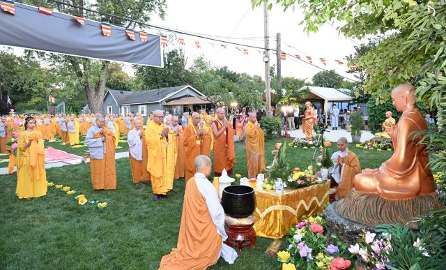 Chùa An Lạc, Indiana, Hoa Kỳ long trọng tổ chức Đại lễ An vị Thánh Tổ Kiều Đàm Di và chư Thánh Ni vào lúc 18h ngày 09/9/2023