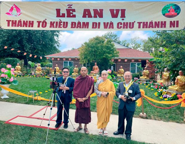 Chùa An Lạc, Indiana, Hoa Kỳ long trọng tổ chức Đại lễ An vị Thánh Tổ Kiều Đàm Di và chư Thánh Ni vào lúc 18h ngày 09/9/2023