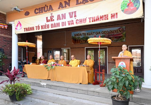Chùa An Lạc, Indiana, Hoa Kỳ long trọng tổ chức Đại lễ An vị Thánh Tổ Kiều Đàm Di và chư Thánh Ni vào lúc 18h ngày 09/9/2023