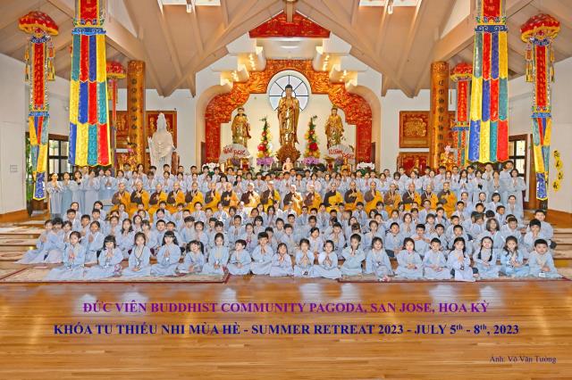Khóa Tu Thiếu Nhi Mùa Hè 2023 Tại Chùa Đức Viên, San Jose, Hoa Kỳ