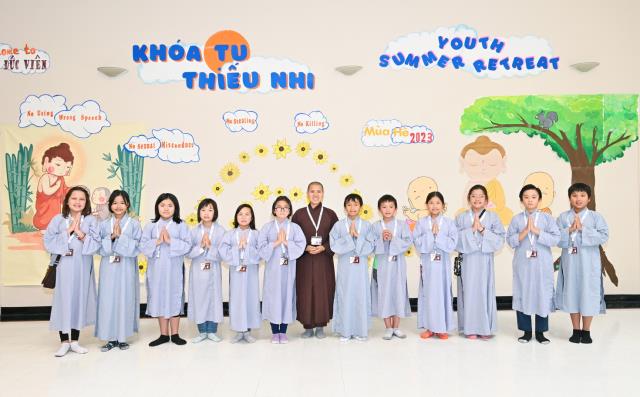 Khóa Tu Thiếu Nhi Mùa Hè 2023 Tại Chùa Đức Viên, San Jose, Hoa Kỳ