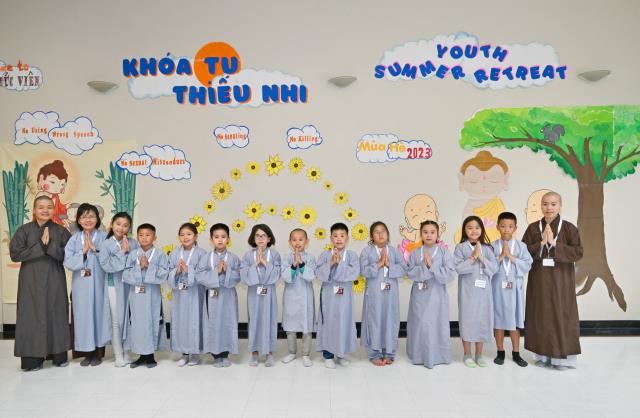 Khóa Tu Thiếu Nhi Mùa Hè 2023 Tại Chùa Đức Viên, San Jose, Hoa Kỳ