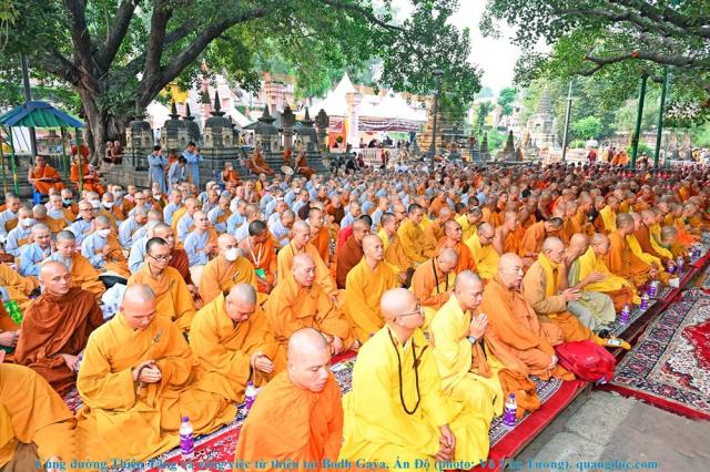 Hành hương chiêm bái Phật tích Ấn Độ và Nepal 2023 - Cúng dường Thiên Tăng và công việc từ thiện tại Bodh Gaya, Ấn Độ