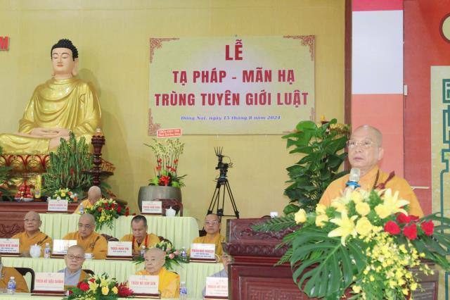 Đồng Nai: Lễ tạ pháp, mãn hạ, trùng tuyên Giới Luật