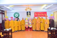 Viện nghiên cứu Phật học Việt Nam và Học viện Phật giáo Việt nam tại TP.HCM thăm chúc tết Văn phòng 2 Trung ương Giáo hội