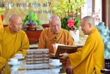 Viện Nghiên cứu Phật học Việt Nam và Học viện Phật giáo Việt Nam tại TP.HCM cúng dường Đại tạng Kinh Phật giáo Việt Nam cho thiền viện Thượng Chiếu