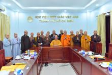 Hội đồng Điều hành Học viện Phật giáo Việt Nam tại TP.HCM họp phiên thứ nhất