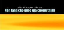 Dân chủ - đạo đức - tâm linh nền tảng cho quốc gia cường thịnh