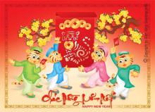 Xuân đến chúc nhau phát tài