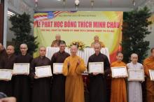Học viện PGVN tại TP. HCM trao học bổng Thích Minh Châu