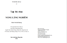 Tập thơ nhạc "Nắng lăng nghiêm"