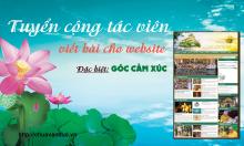 Tuyển Cộng tác viên cho website Chùa Vạn Đức.
